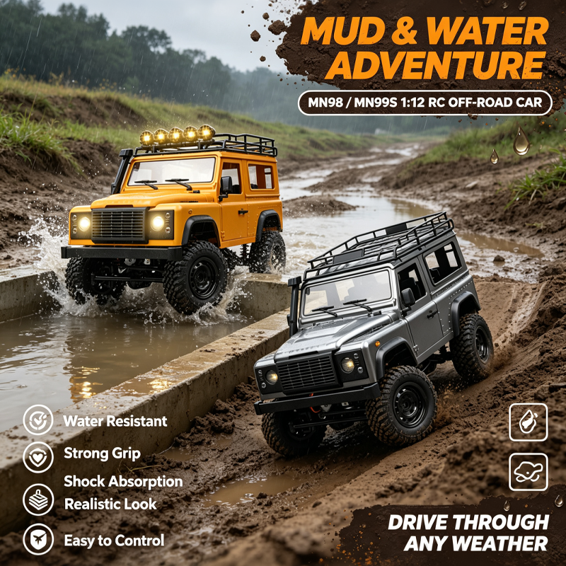 Outdoor Adventure Experiences - Simulation 1:12 RC Climbing Car MN99SMN98