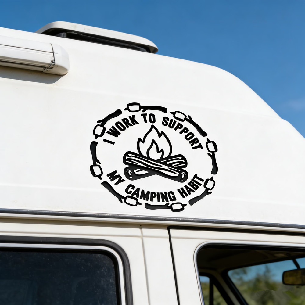 Funny Camping Quote Car Sticke - Outdoor Adventure Quotes incelemesi ve fiyatı