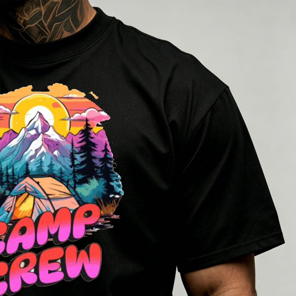 Camp Crew Mountain Tent Sunset - Outdoor Adventure Quotes incelemesi ve fiyatı