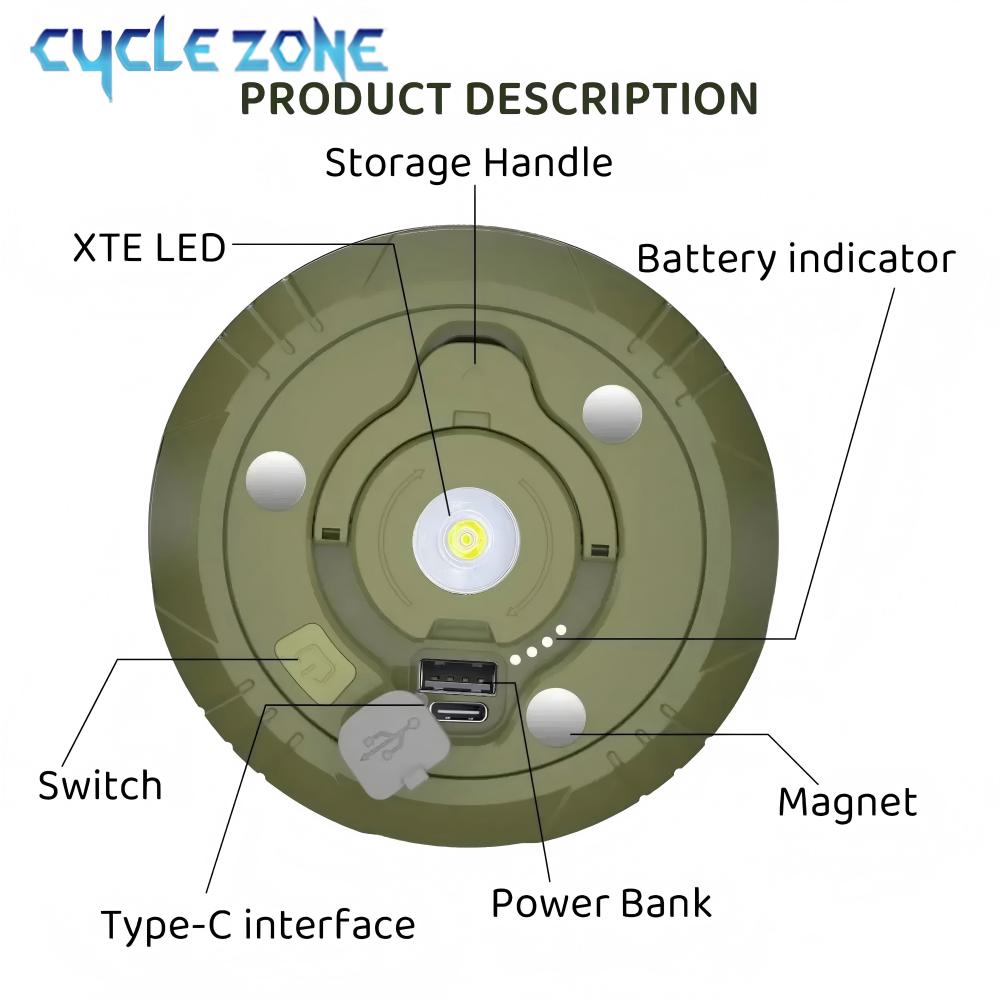 LED Camping Lamp with Reel Str - Outdoor Adventure Zone incelemesi ve fiyatı