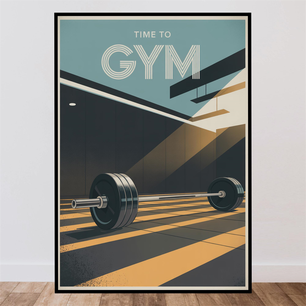 Time To Gym Poster Outdoor Wal - Outdoor Adventure Quotes incelemesi ve fiyatı