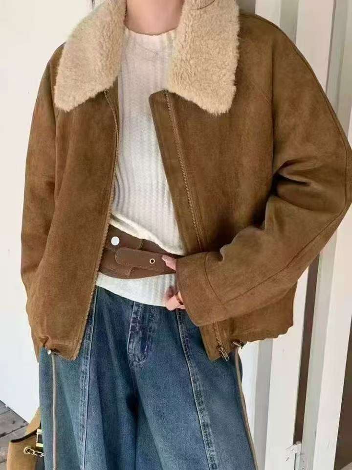 Lamb Wool Jacket Oversize Woma - Outdoor Adventure Farm incelemesi ve fiyatı