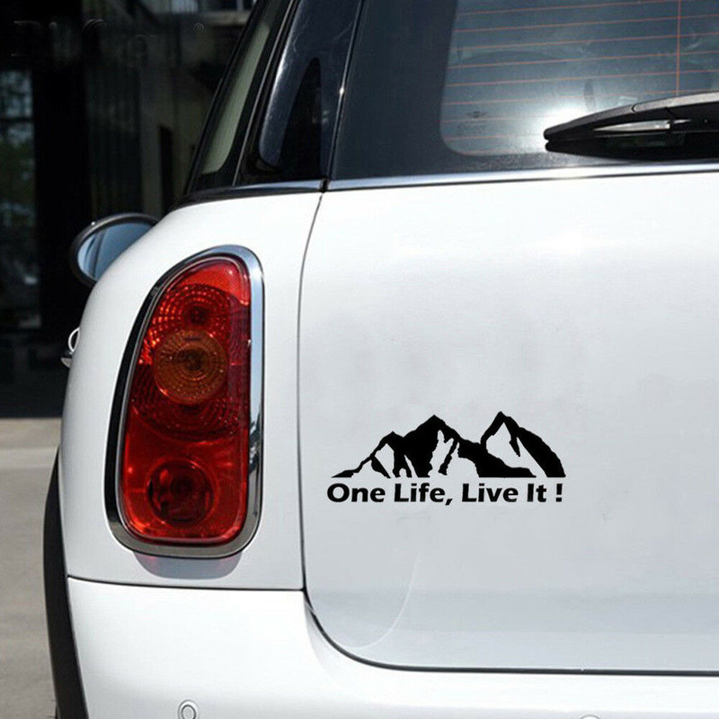 One Life Live It Vinyl Car Sti - Outdoor Adventure Vehicles incelemesi ve fiyatı