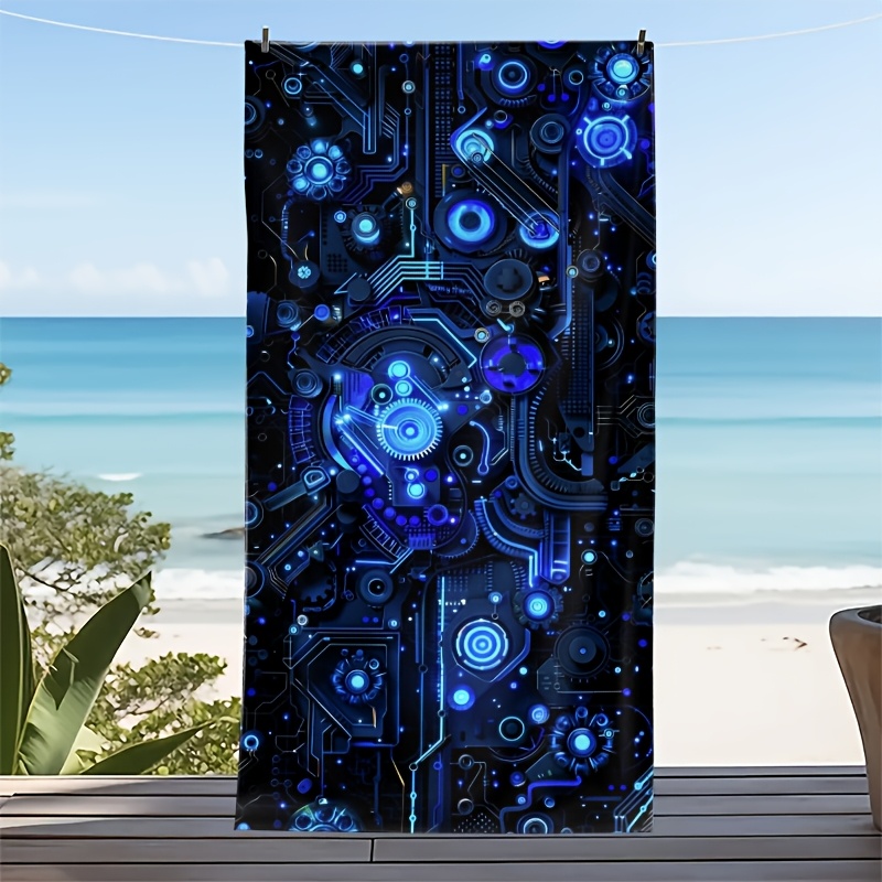 Trending Neon Glow Print Towel - Outdoor Adventure Festival incelemesi ve fiyatı