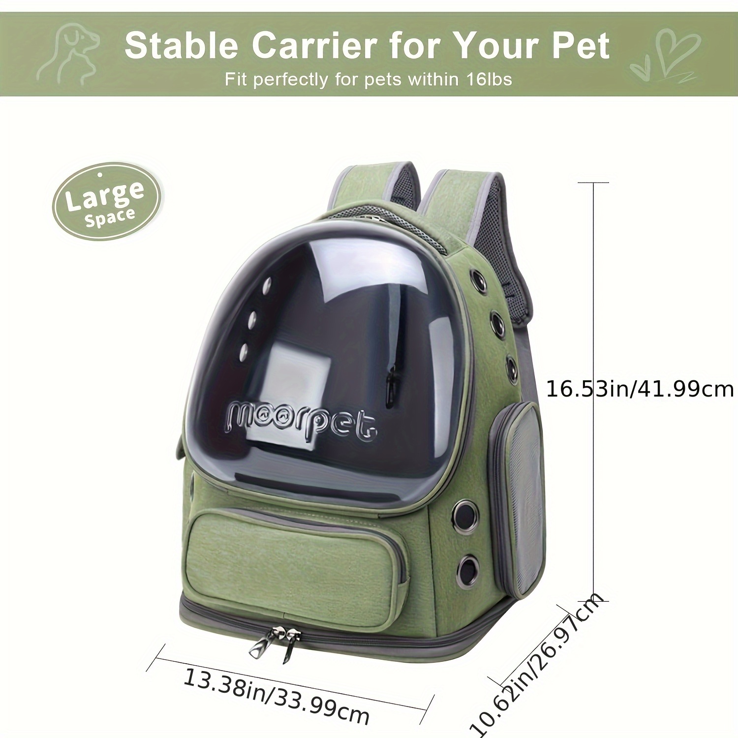 Breathable Pet Backpack, for c - Outdoor Adventure Farm incelemesi ve fiyatı