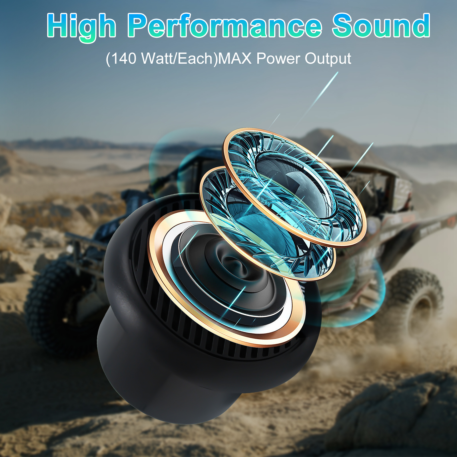 STUDIOFINIX 3'' 160W 2PCS Qual - Outdoor Adventure Utv incelemesi ve fiyatı