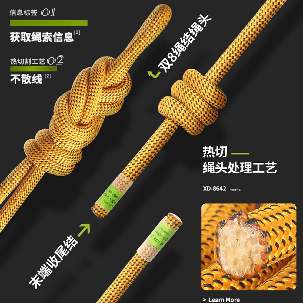 Φ:10.5mm/12mm-5m, Outdoor Moun - Rope Climbing Static incelemesi ve fiyatı