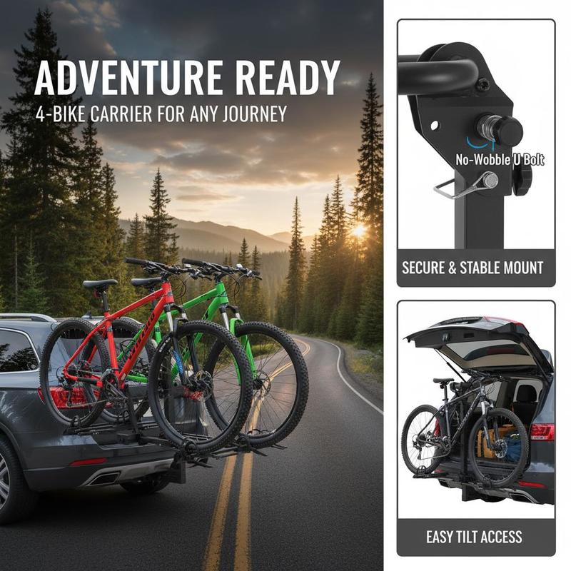 Vehicle Bicycle Carrier 4-Bike - Outdoor Adventure Vehicles incelemesi ve fiyatı