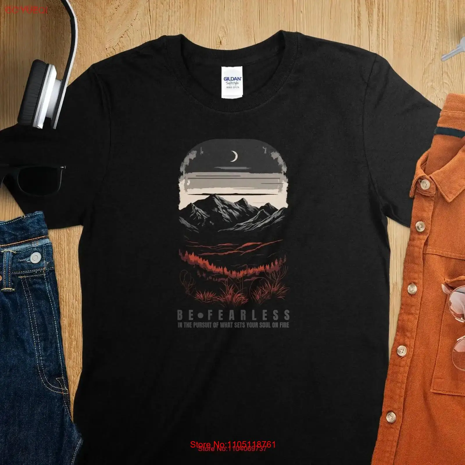 Be Fearless Adventure T Shirt  - Outdoor Adventure Quotes incelemesi ve fiyatı