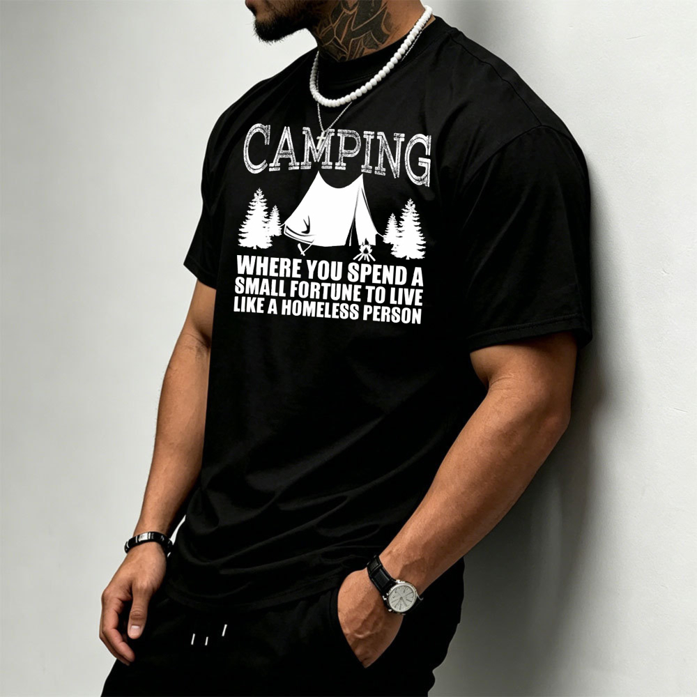 Camping Tent Pine Tree Graphic - Outdoor Adventure Quotes incelemesi ve fiyatı